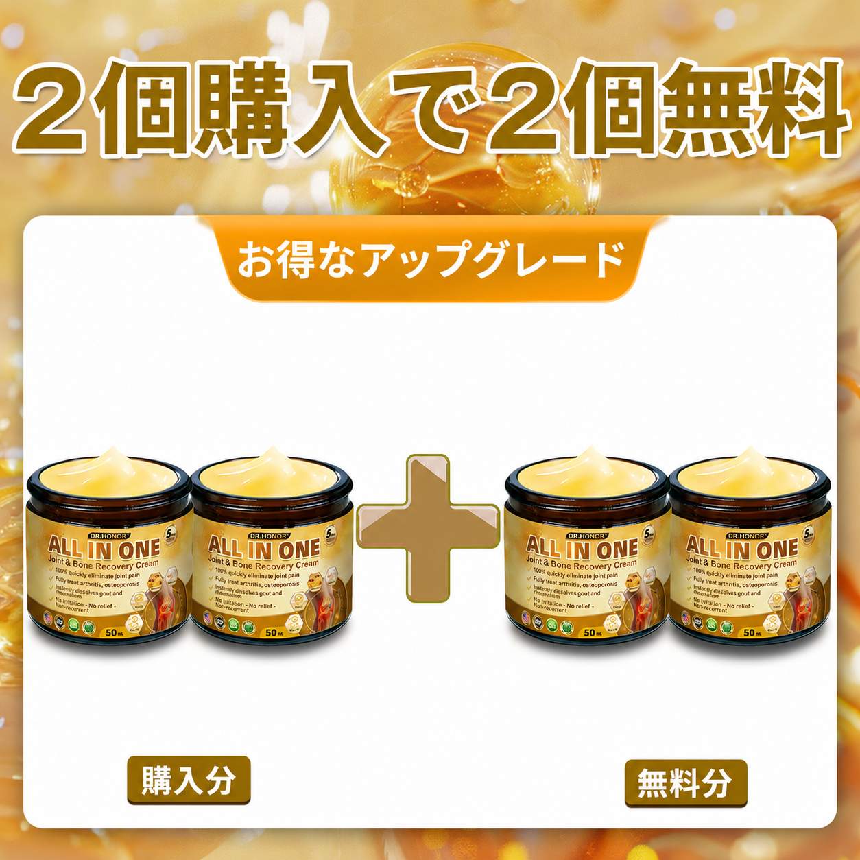 2個購入で2個無料 日本語版