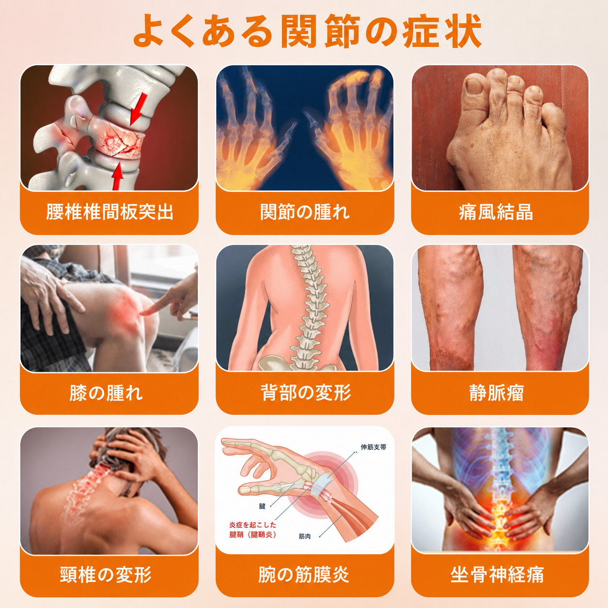 よくある関節の症状 日本語版